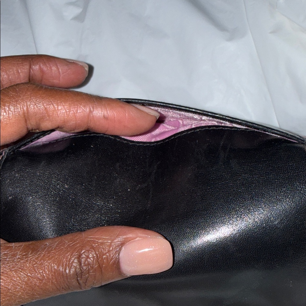 Coach Black Leather Trifold Wallet - Picture 6 of 9